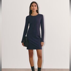 Everlane “The Form” Long Sleeve Mini Dress